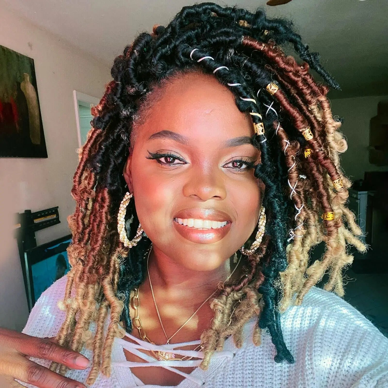 ( US ONLY) FAST SHIPPING DBL | Toyotress® Butterfly Locs Pre-Looped Distressed Locs Braiding Synthetic Crochet Hair Extensions Toyotress